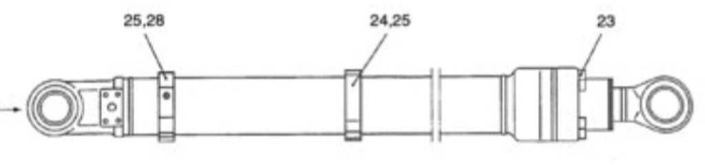 New Holland YX01V00005F7 - Cilindro hidráulico para Maquinaria de construcción: foto 2 New Holland YX01V00005F7 - Cilindro hidráulico para Maquinaria de construcción: foto 2