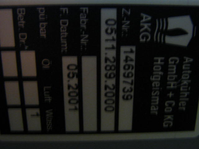 O&K 1469739 - 5112892000 - Radiador para Maquinaria de construcción: foto 3 O&K 1469739 - 5112892000 - Radiador para Maquinaria de construcción: foto 3