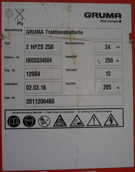 GRUMA 24 Volt 2 PzS 250 Ah - Acumulador: foto 5 GRUMA 24 Volt 2 PzS 250 Ah - Acumulador: foto 5