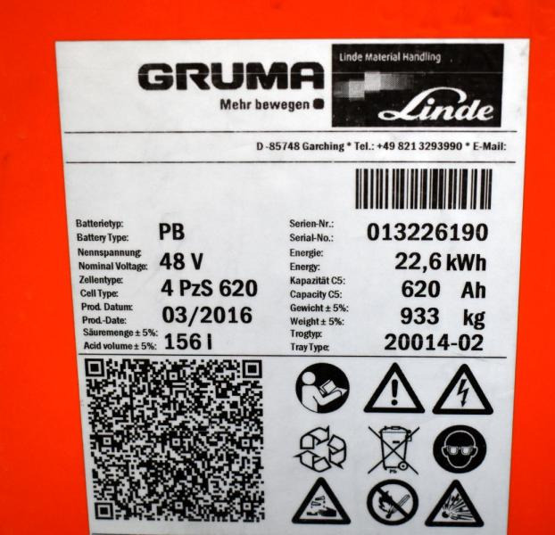 GRUMA 48 Volt 4 PzS 620 Ah - Acumulador: foto 5 GRUMA 48 Volt 4 PzS 620 Ah - Acumulador: foto 5