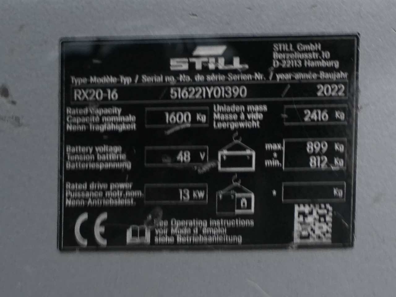Carretilla elevadora eléctrica Still RX20-16: foto 11 Carretilla elevadora eléctrica Still RX20-16: foto 11
