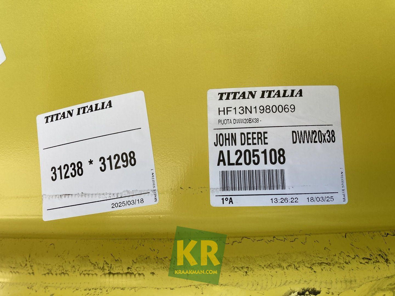 John Deere 18 X 38 velg - Llanta para Tractor: foto 4 John Deere 18 X 38 velg - Llanta para Tractor: foto 4