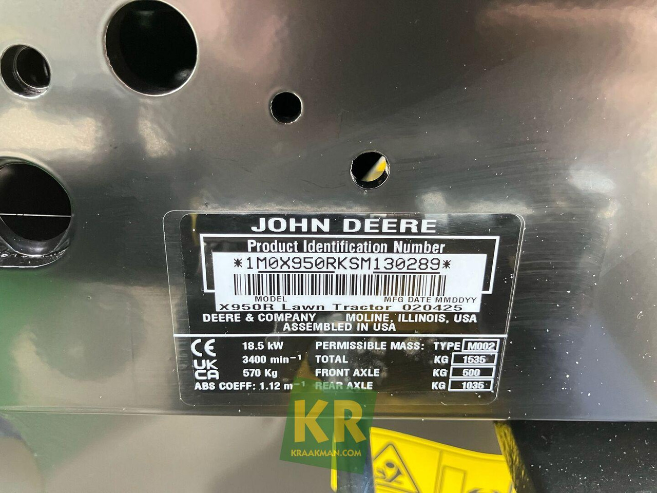 John Deere X950R - Cortacésped: foto 3 John Deere X950R - Cortacésped: foto 3