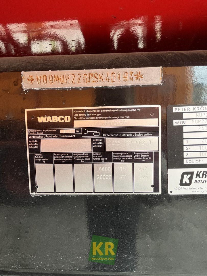 Kröger Overig - Remolque volquete agrícola: foto 3 Kröger Overig - Remolque volquete agrícola: foto 3