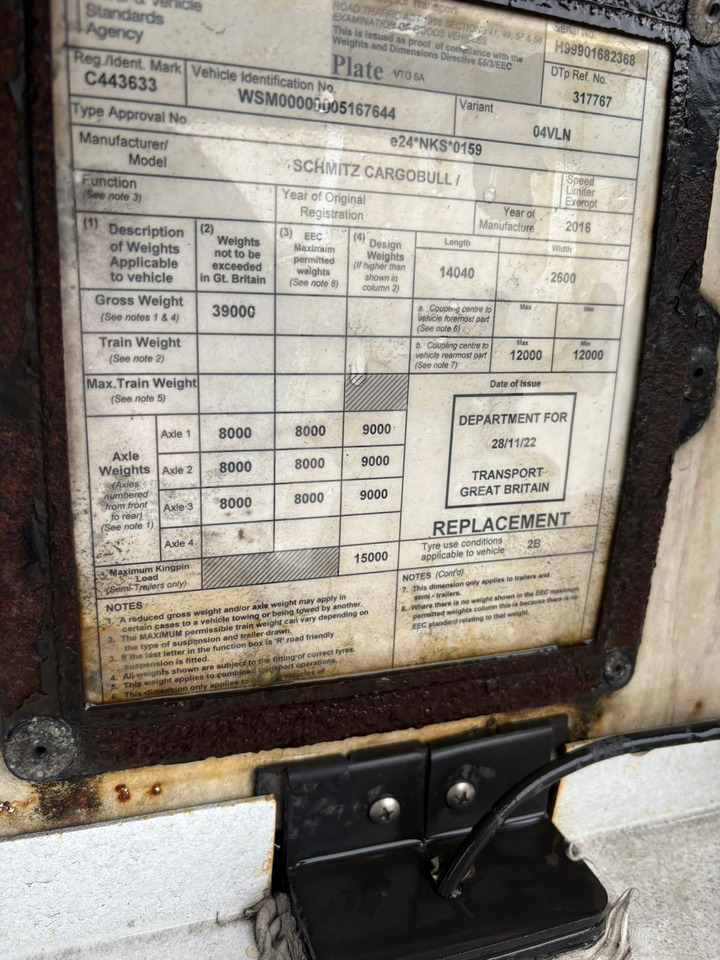 2012 Gray & Adams 10.4m Fridge Trailer – BTK110 - Semirremolque frigorífico: foto 5 2012 Gray & Adams 10.4m Fridge Trailer – BTK110 - Semirremolque frigorífico: foto 5