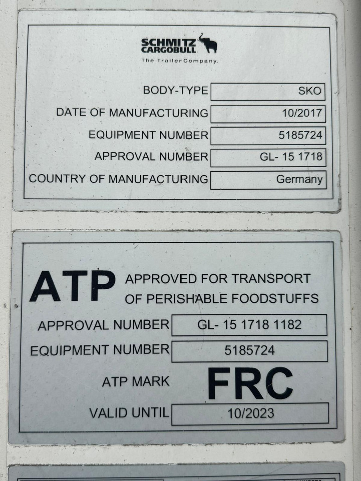 Semirremolque frigorífico 2014 Gray & Adams 15.6m Fridge Trailer – 17262: foto 13