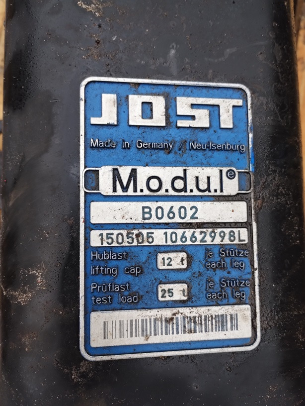 STOPY PODPORY NACZEPA PRZYCZEPA JOST B0602 10662976 - Bastidor/ Chasis para Remolque: foto 3 STOPY PODPORY NACZEPA PRZYCZEPA JOST B0602 10662976 - Bastidor/ Chasis para Remolque: foto 3