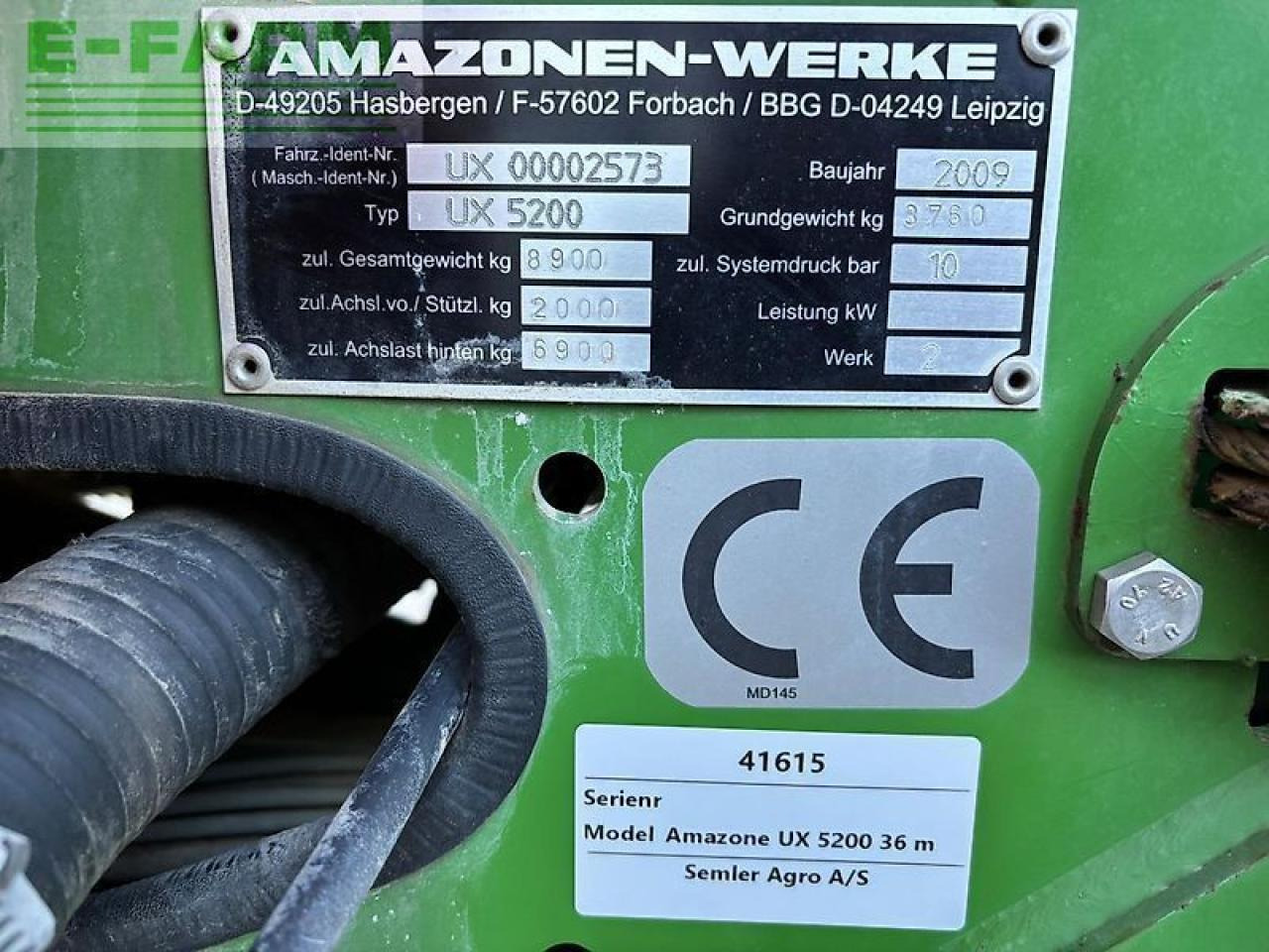 Amazone ux6200 - Pulverizador arrastrado: foto 5 Amazone ux6200 - Pulverizador arrastrado: foto 5