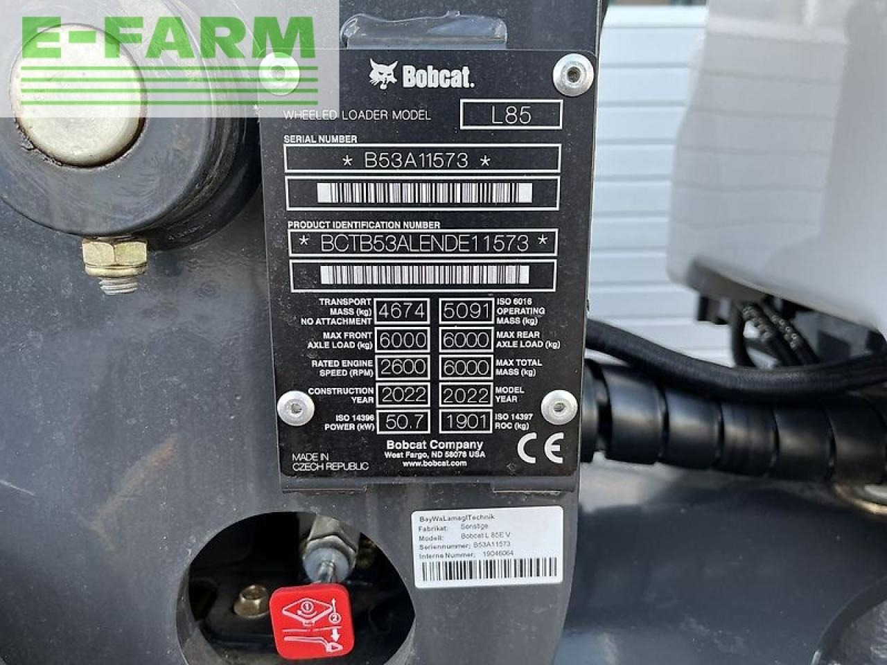 Bobcat l85e - Cargadora de ruedas: foto 2 Bobcat l85e - Cargadora de ruedas: foto 2