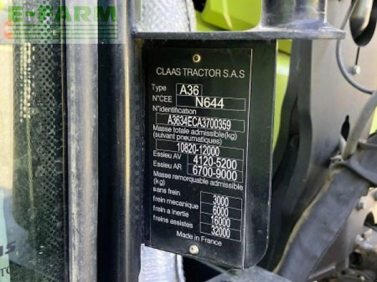 Tractor CLAAS arion 650 cmatic cebis+fl150 CMATIC CEBIS: foto 12