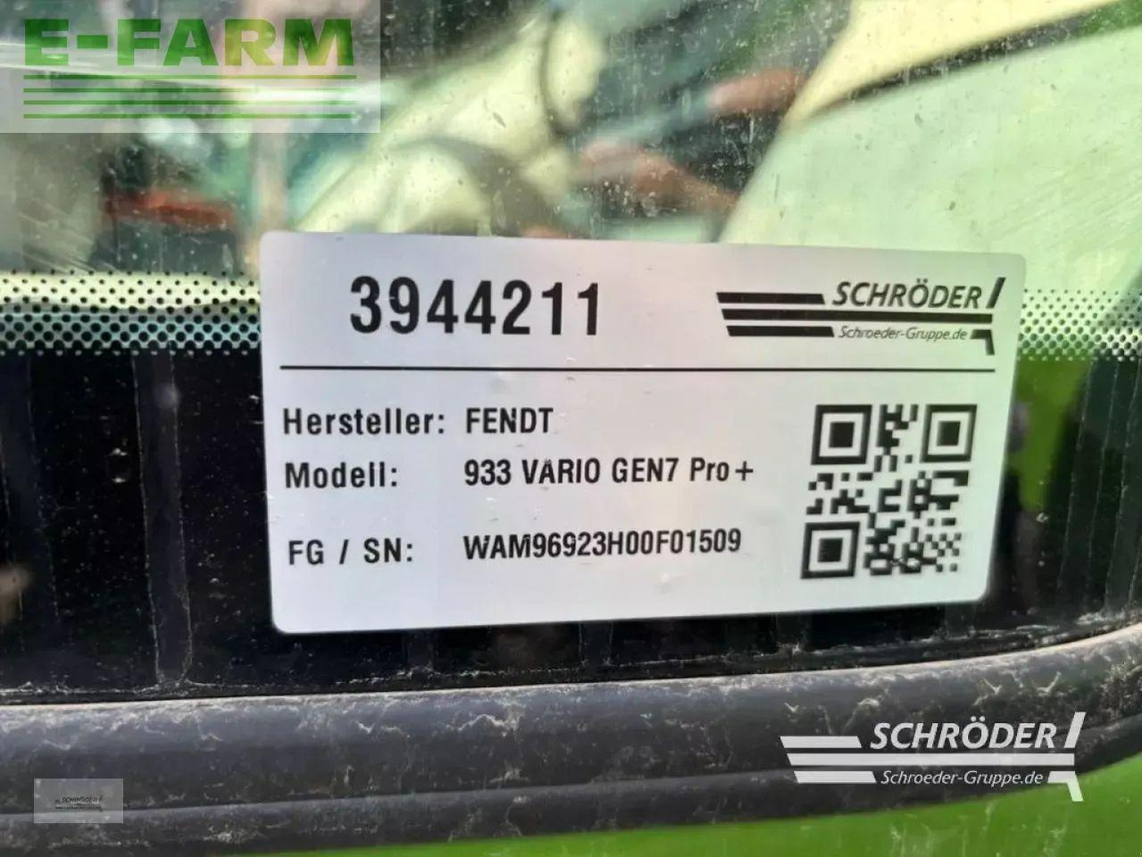 Fendt 933 vario gen7 profi plus ProfiPlus - Tractor: foto 4 Fendt 933 vario gen7 profi plus ProfiPlus - Tractor: foto 4
