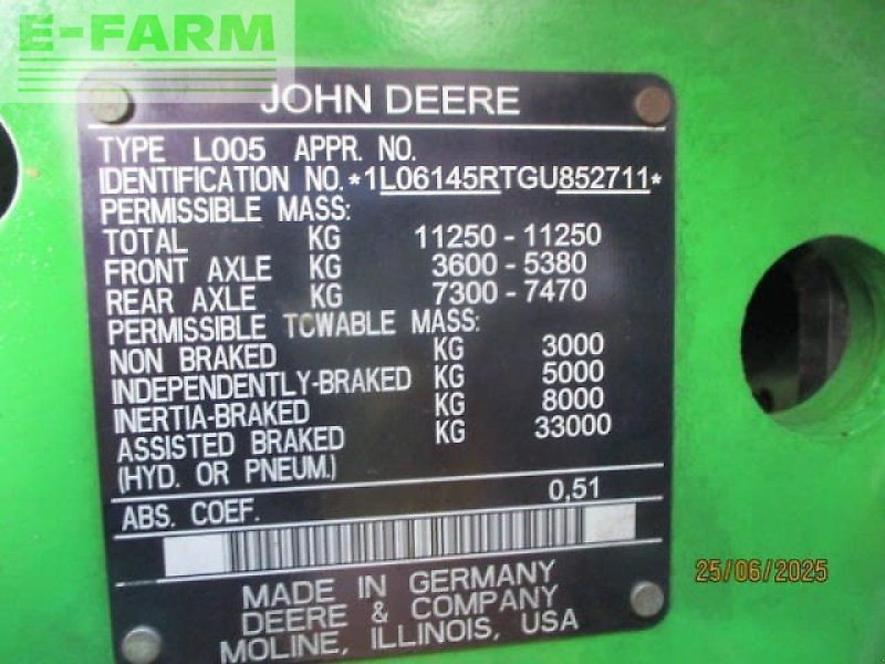 Tractor John Deere 6145 r direct drive #849: foto 10
