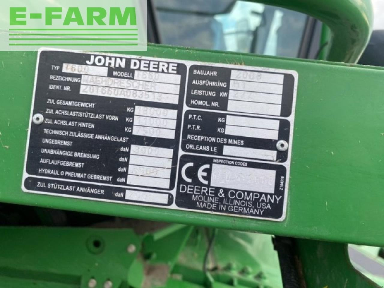 John Deere t660 - Cosechadora de granos: foto 5 John Deere t660 - Cosechadora de granos: foto 5