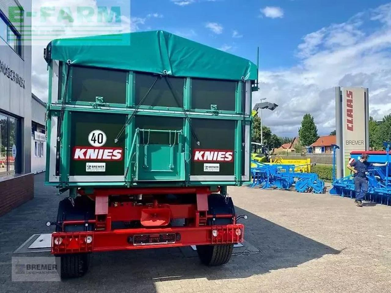 Knies kd 180 mit abdeckplane - Remolque volquete agrícola: foto 2 Knies kd 180 mit abdeckplane - Remolque volquete agrícola: foto 2