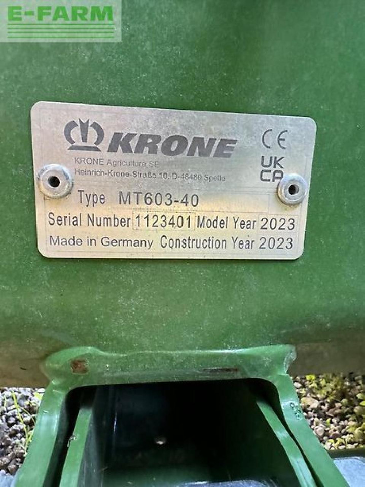 Krone easy cut f320m, mt603-40 - Segadora: foto 5 Krone easy cut f320m, mt603-40 - Segadora: foto 5