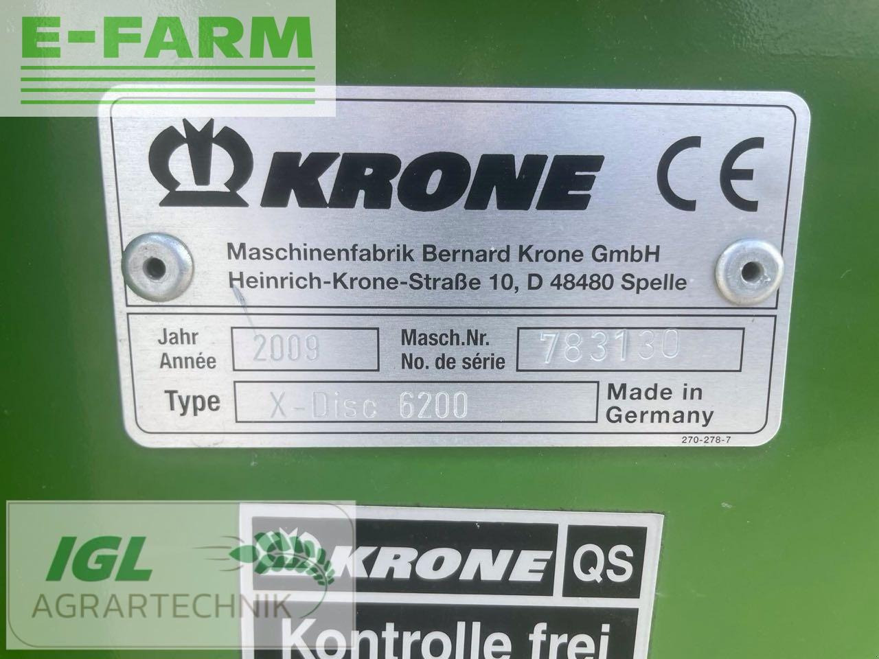Krone xdisc 6200 - Accesorios para cosechadoras de forraje: foto 5 Krone xdisc 6200 - Accesorios para cosechadoras de forraje: foto 5