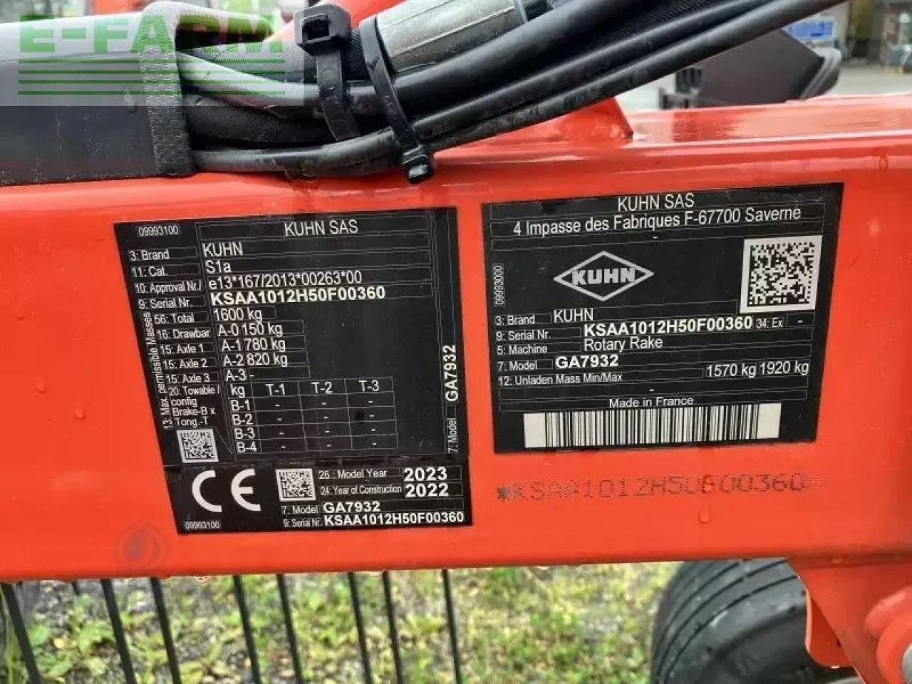 Kuhn ga 7932 - Henificadora: foto 5 Kuhn ga 7932 - Henificadora: foto 5