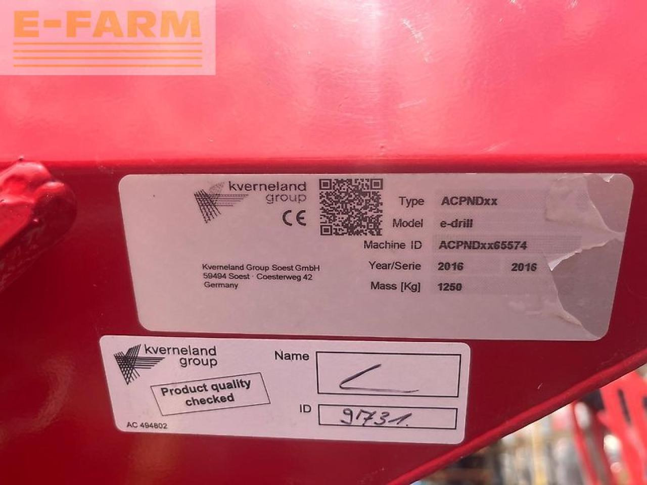 Sembradora Kverneland e-drill maxi: foto 6