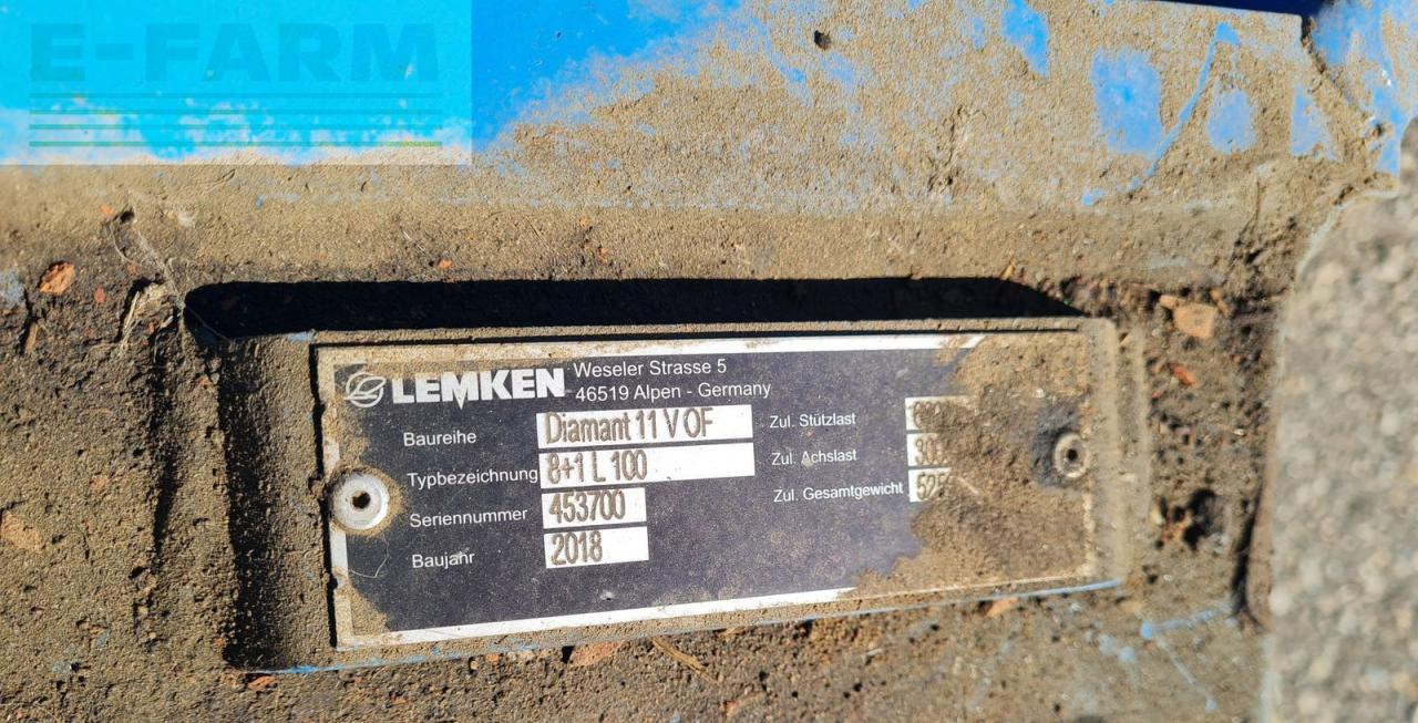 Lemken diamant 11vt6+1l100 - Arado: foto 3 Lemken diamant 11vt6+1l100 - Arado: foto 3