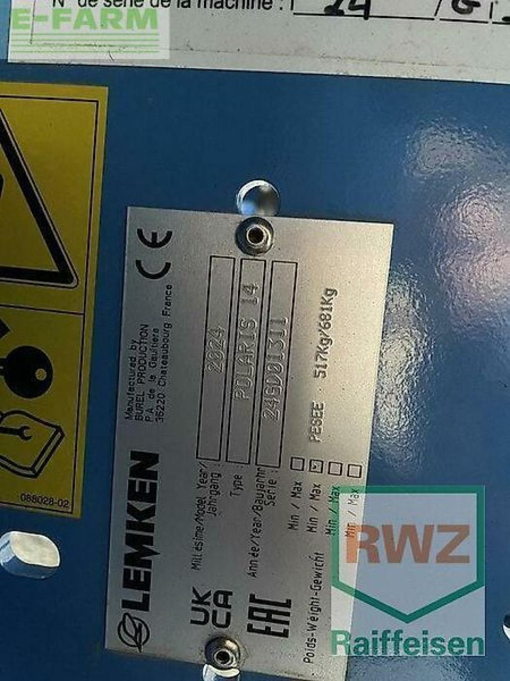 Lemken polaris 14 / 3000 - Esparcidor de fertilizantes: foto 5 Lemken polaris 14 / 3000 - Esparcidor de fertilizantes: foto 5