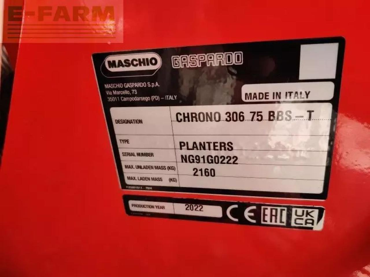 Sembradora de precisión Maschio chrono 306 gaspardo pneumatisc: foto 6