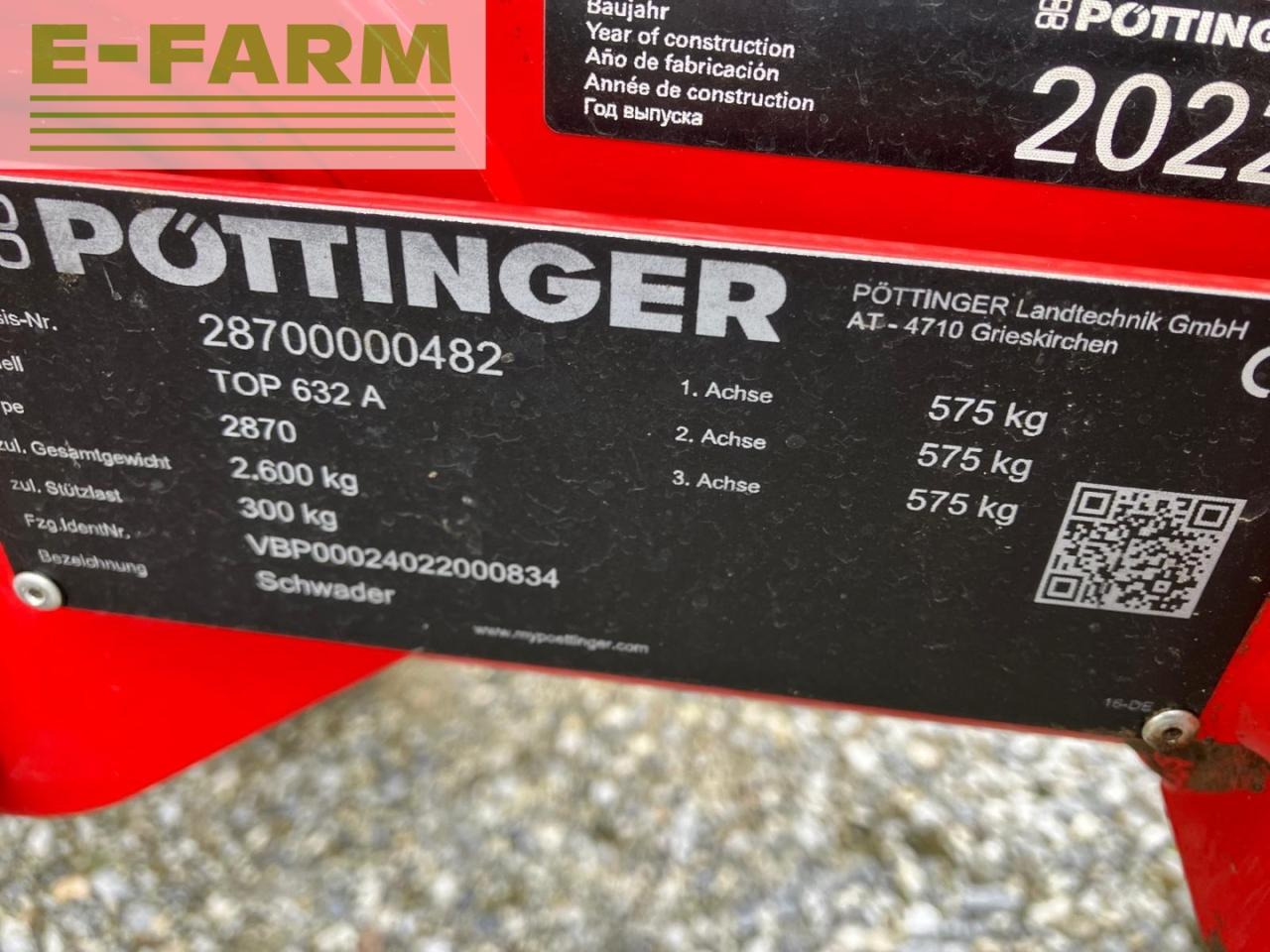 Pöttinger Top 632 A - Henificadora: foto 5 Pöttinger Top 632 A - Henificadora: foto 5