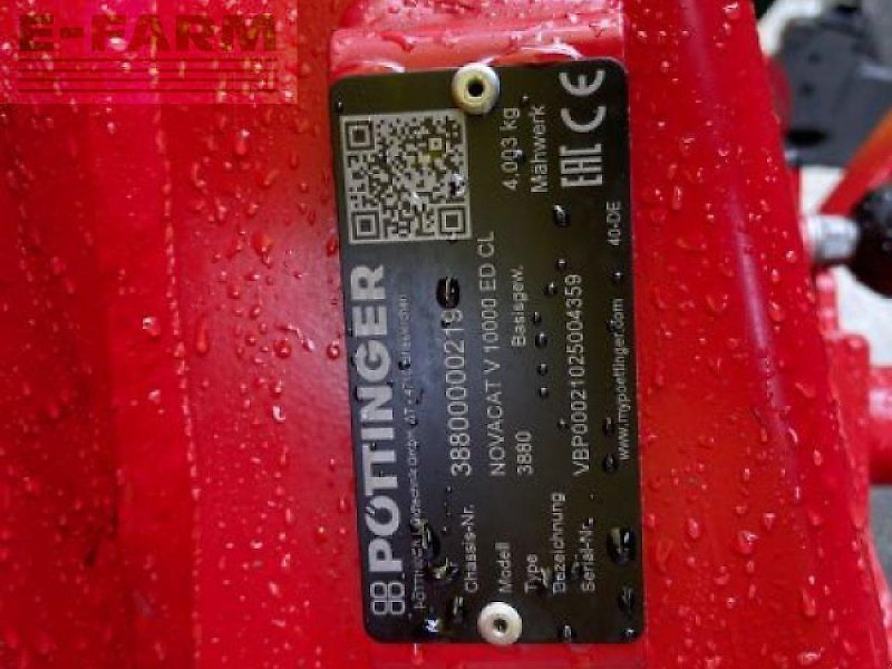 Segadora Pöttinger novacat v 10000 ed collector: foto 17 Segadora Pöttinger novacat v 10000 ed collector: foto 17