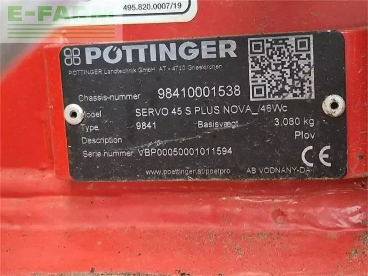 Pöttinger servo 45 s plus nova 6 furet - Arado: foto 5 Pöttinger servo 45 s plus nova 6 furet - Arado: foto 5