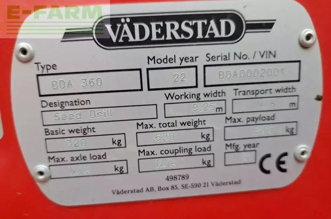 Rastras Väderstad carrier xl 925: foto 27 Rastras Väderstad carrier xl 925: foto 27