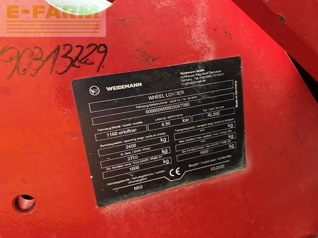Miniexcavadora Weidemann 1160e mit typisierung, 310ah: foto 19