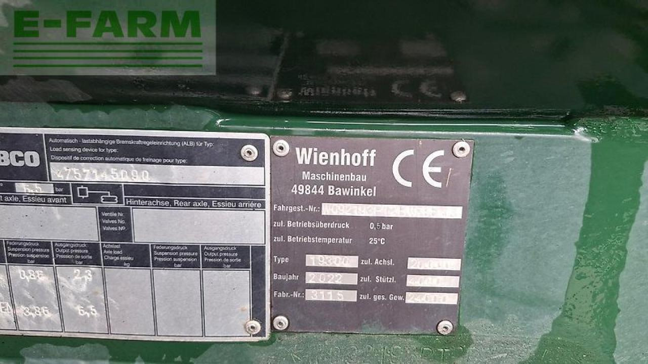 Maquinaria para fertilización Wienhoff 20300 t ptw: foto 24 Maquinaria para fertilización Wienhoff 20300 t ptw: foto 24