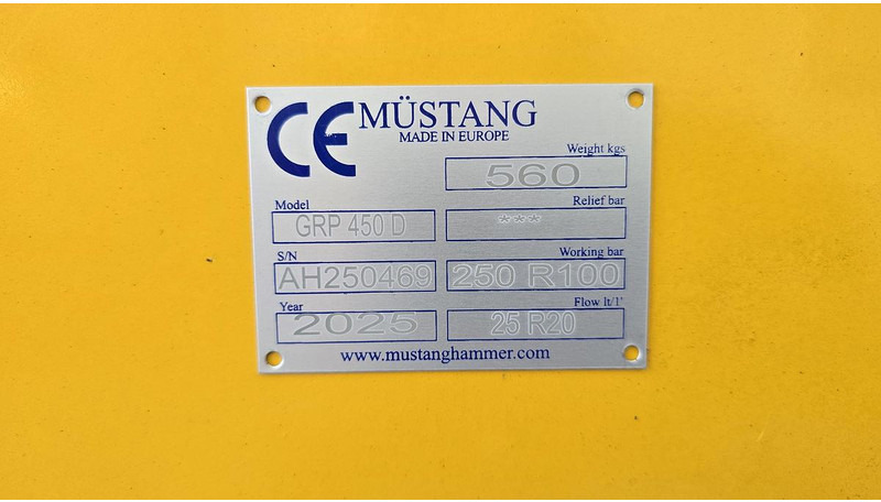 Pinza de manipulación Mustang GRP450D Abbruch- & Sortiergreifer: foto 8 Pinza de manipulación Mustang GRP450D Abbruch- & Sortiergreifer: foto 8