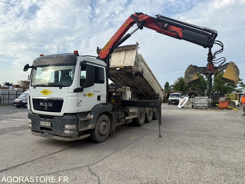 MAN TGS TRIBENNE GRUE 8x4-4 - 2011 / 242000 KM - Camión: foto 1 MAN TGS TRIBENNE GRUE 8x4-4 - 2011 / 242000 KM - Camión: foto 1