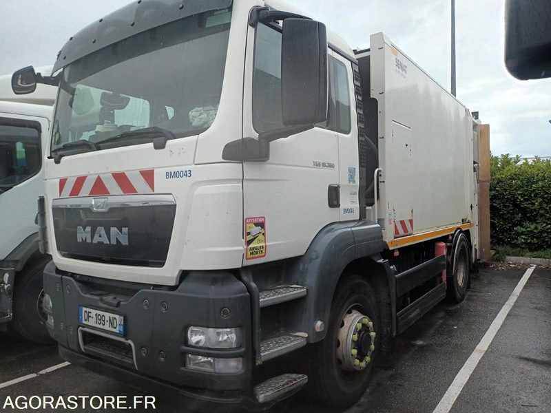 MAN 19T/BOM - DF199ND - 2014 / 189 000 KM - Camión de basura: foto 1 MAN 19T/BOM - DF199ND - 2014 / 189 000 KM - Camión de basura: foto 1