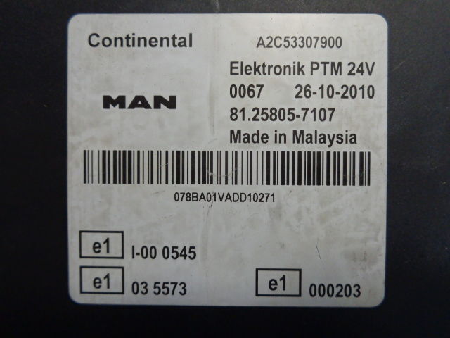 MAN PTM (WORLDWIDE DELIVERY) - Unidad de control para Camión: foto 2 MAN PTM (WORLDWIDE DELIVERY) - Unidad de control para Camión: foto 2