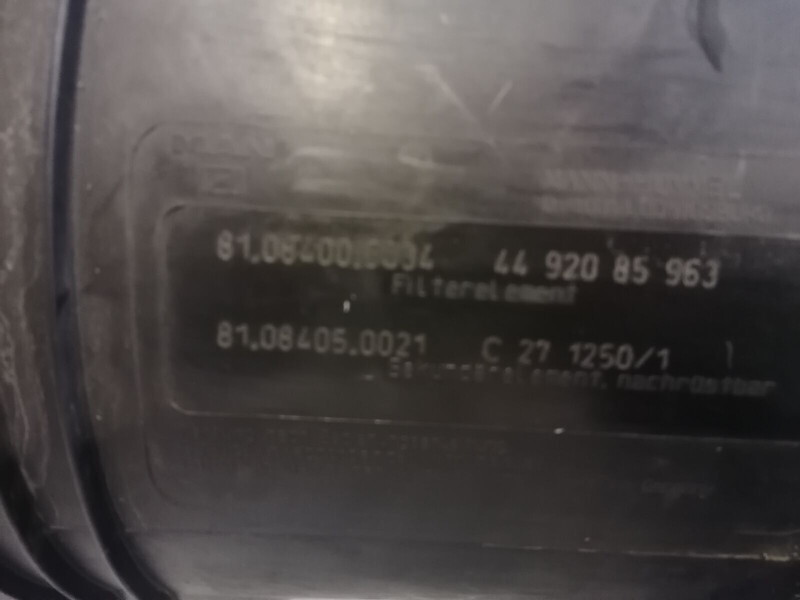 MAN TGX - Sistema de admisión de aire para Camión: foto 4 MAN TGX - Sistema de admisión de aire para Camión: foto 4