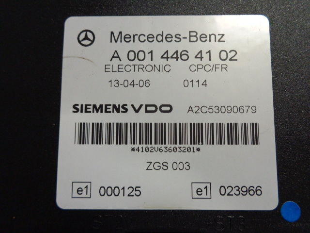 Mercedes-Benz electronic CPC FR control unit A (WORLDWIDE DELIVERY) - Unidad de control para Camión: foto 2 Mercedes-Benz electronic CPC FR control unit A (WORLDWIDE DELIVERY) - Unidad de control para Camión: foto 2