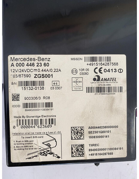 Mercedes-Benz control unit - Piezas de recambio para Camión: foto 3 Mercedes-Benz control unit - Piezas de recambio para Camión: foto 3