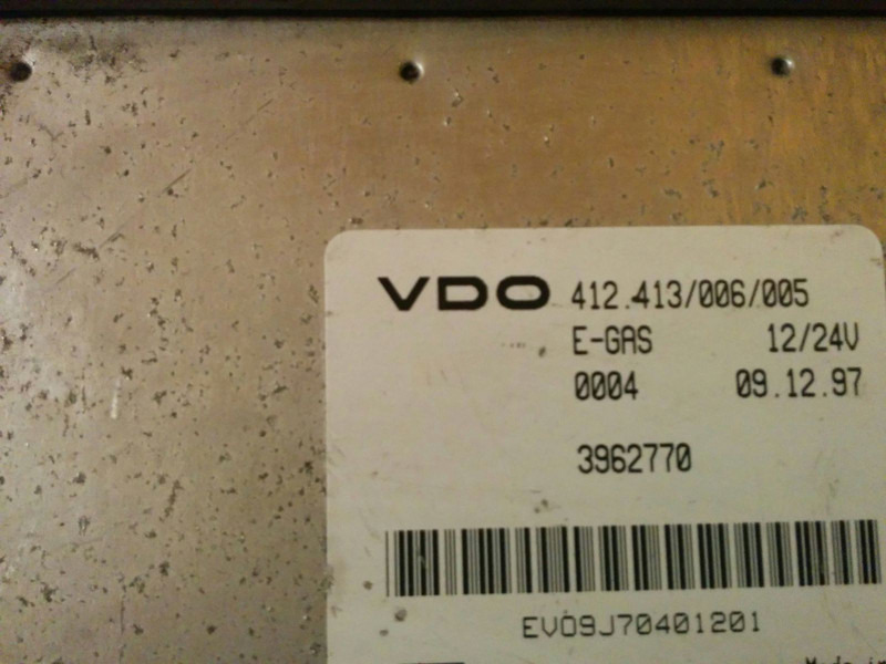 Scania VDO 412.413/006/005 412.413/006/002 - Unidad de control: foto 4 Scania VDO 412.413/006/005 412.413/006/002 - Unidad de control: foto 4