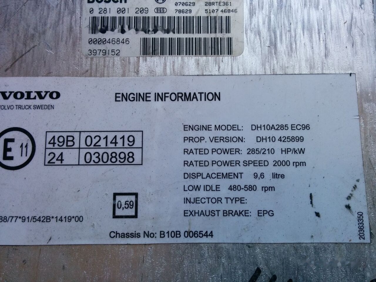 Volvo Bosh 0986282023 . /1209/ VDO Volvo B10 - Unidad de control para Autobús: foto 1 Volvo Bosh 0986282023 . /1209/ VDO Volvo B10 - Unidad de control para Autobús: foto 1