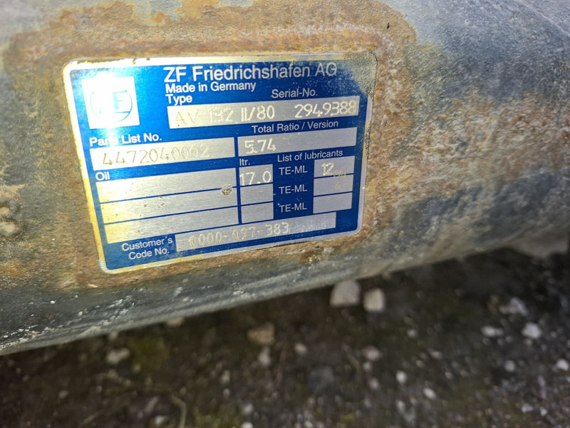 ZF Eaton Неоплан 660.4.22 Мерседес 407. Citara-2.84 DAF-1339G.2.93 - Eje posterior: foto 5 ZF Eaton Неоплан 660.4.22 Мерседес 407. Citara-2.84 DAF-1339G.2.93 - Eje posterior: foto 5