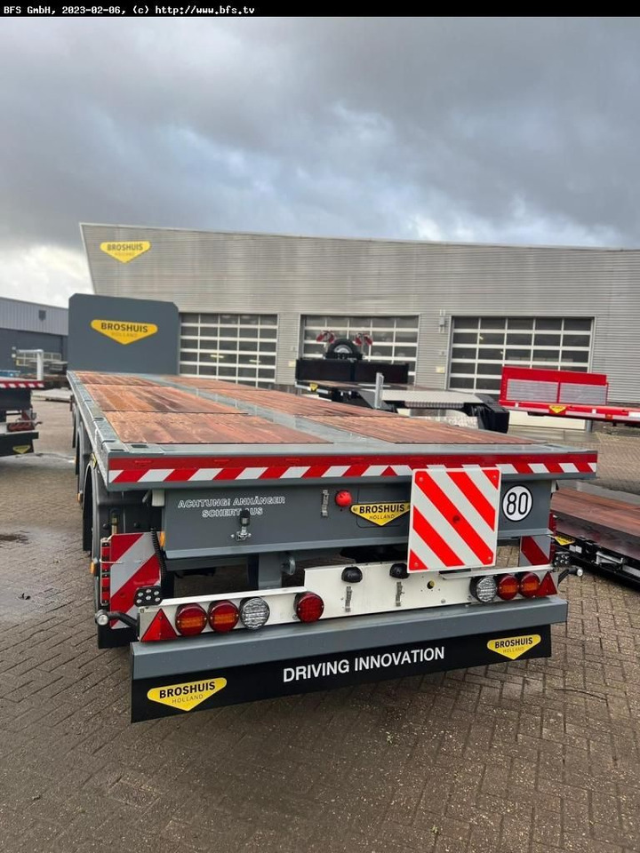Broshuis Telesattel 1x ausziehbar 3-Achs Telesattel Leich - Semirremolque plataforma/ Caja abierta: foto 4 Broshuis Telesattel 1x ausziehbar 3-Achs Telesattel Leich - Semirremolque plataforma/ Caja abierta: foto 4