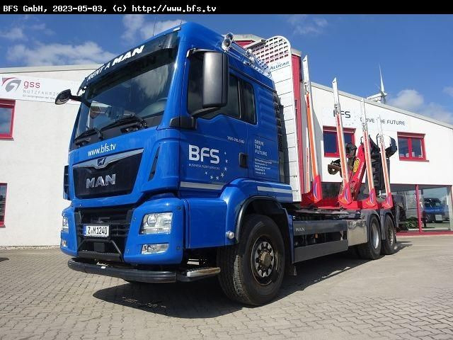 MAN TGS 26.510 6x4 H-4BL NEU ZF Getriebe + NEU Kuppl - Camión forestal: foto 1 MAN TGS 26.510 6x4 H-4BL NEU ZF Getriebe + NEU Kuppl - Camión forestal: foto 1