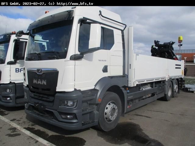 MAN TGS (TG3) 26.510 6x2-4 BL HIAB 232ES-5 X-HIPRO - Camión caja abierta: foto 1 MAN TGS (TG3) 26.510 6x2-4 BL HIAB 232ES-5 X-HIPRO - Camión caja abierta: foto 1