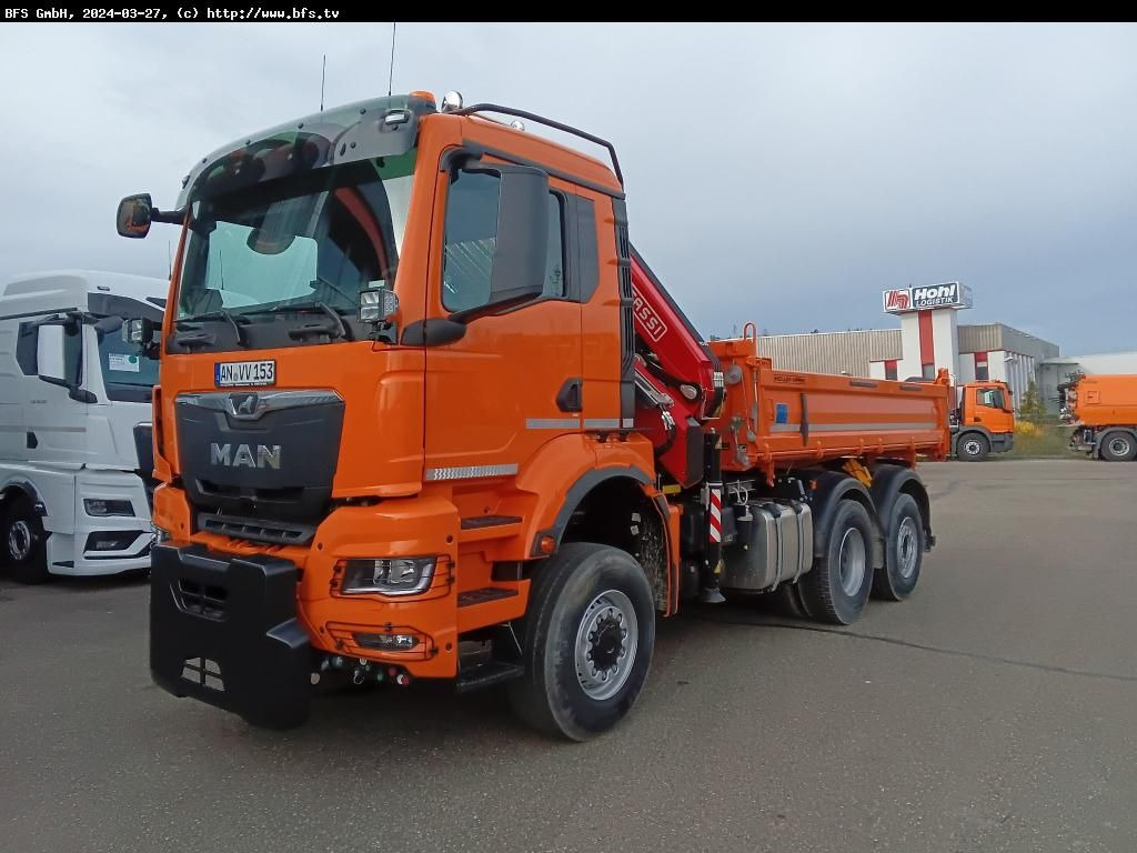 MAN TGS (TG3) 28.510 6x4-4 BL CH WiDi Fassi 15mt - Camión volquete: foto 1 MAN TGS (TG3) 28.510 6x4-4 BL CH WiDi Fassi 15mt - Camión volquete: foto 1