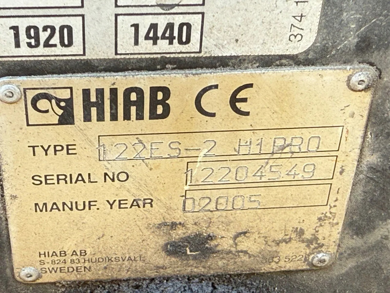 Camión grúa MAN TGA 18.310 4X4 + HIAB 122 ES-2 - DAMAGED CRANE: foto 12 Camión grúa MAN TGA 18.310 4X4 + HIAB 122 ES-2 - DAMAGED CRANE: foto 12