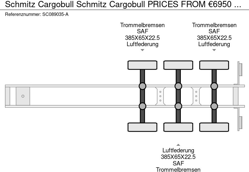 Schmitz Cargobull Schmitz Cargobull PRICES FROM €6950 TO €8950,- 40 X CARRIER 1850 MT D/E SAF AXELS - Semirremolque frigorífico: foto 3 Schmitz Cargobull Schmitz Cargobull PRICES FROM €6950 TO €8950,- 40 X CARRIER 1850 MT D/E SAF AXELS - Semirremolque frigorífico: foto 3