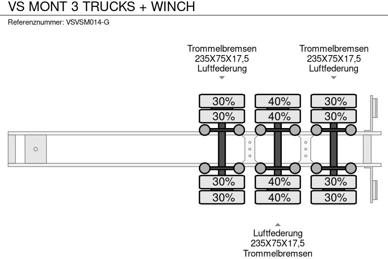 Semirremolque portavehículos VS MONT 3 TRUCKS + WINCH: foto 18
