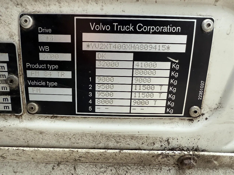 Camión multibasculante Volvo FMX 500 8x4 HOOKLIFT HIAB XR22SL61, LAST AXLE STEERING: foto 13 Camión multibasculante Volvo FMX 500 8x4 HOOKLIFT HIAB XR22SL61, LAST AXLE STEERING: foto 13