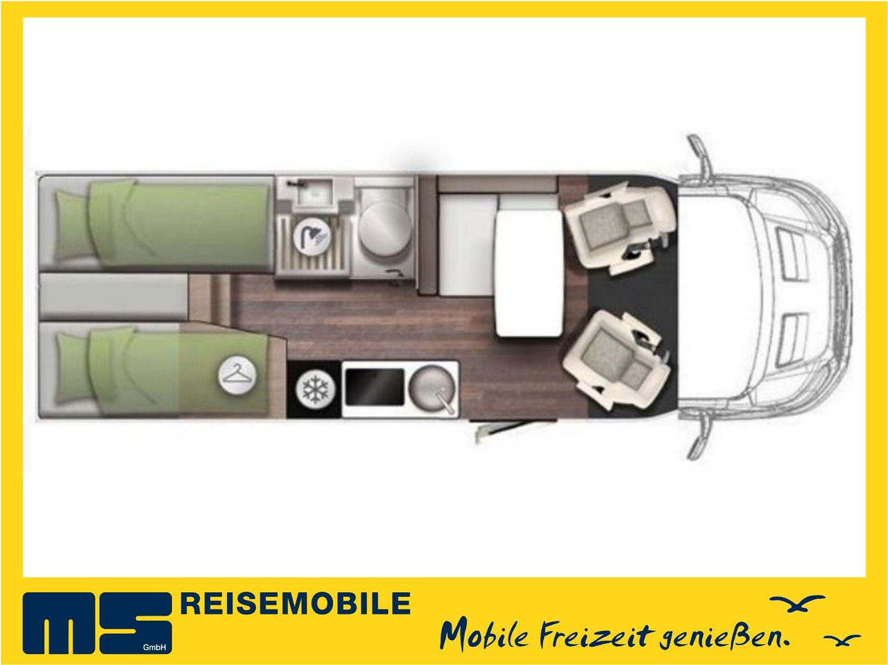 HYMER / ERIBA / HYMERCAR EXSIS T 588 / SAT / AHK / NAVI / EINZELBETTEN - Autocaravana perfilada: foto 2 HYMER / ERIBA / HYMERCAR EXSIS T 588 / SAT / AHK / NAVI / EINZELBETTEN - Autocaravana perfilada: foto 2